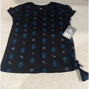 Haunted mansion Disney parks madame Leona girls shirt with tie TM
